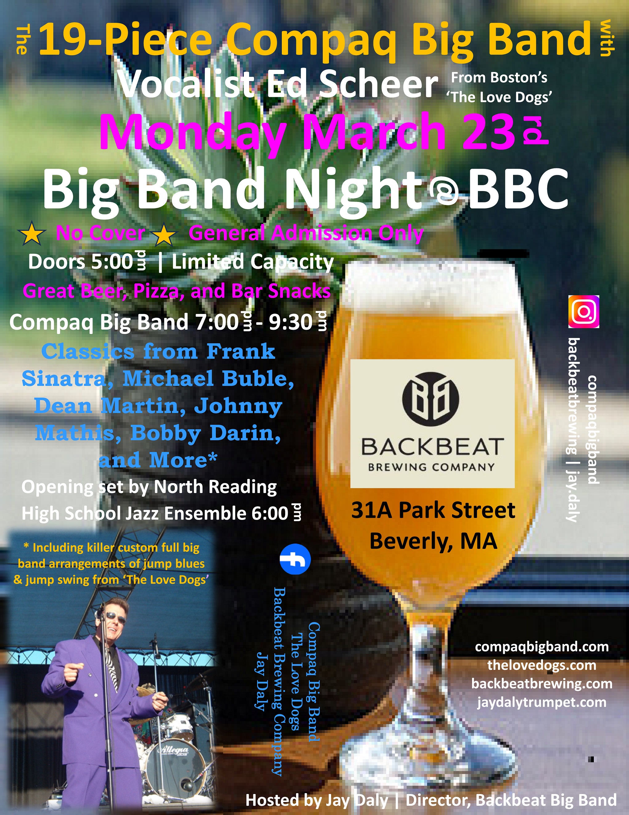 Backbeat Brewing Company concert poster