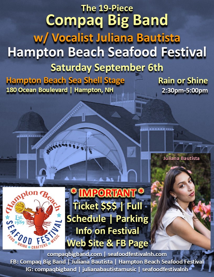 Hampton Beach Seafood Festival concert poster